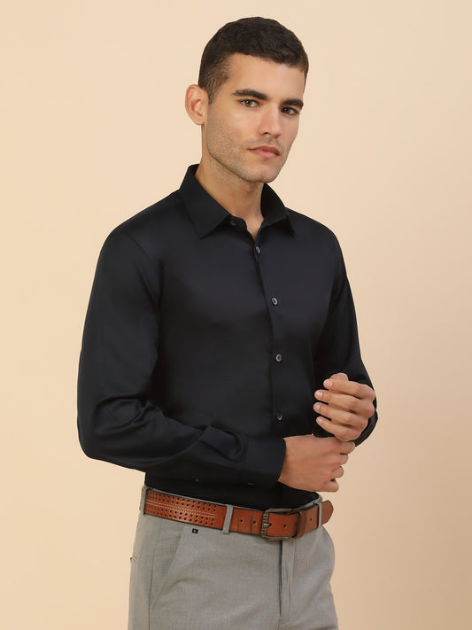 Men's Stylish Solid Party Shirt | Regular Fit | Full Sleeve | Pure Cotton | Smart Party Wear