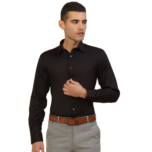 Men's Stylish Solid Party Shirt | Regular Fit | Full Sleeve | Pure Cotton | Smart Party Wear