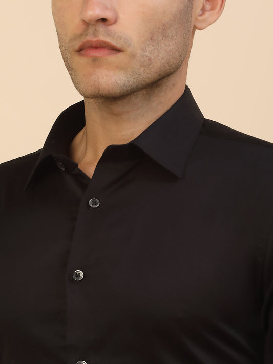 Men's Stylish Solid Party Shirt | Regular Fit | Full Sleeve | Pure Cotton | Smart Party Wear