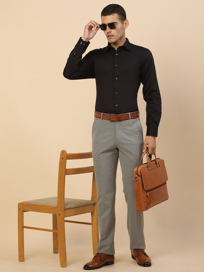 Men's Stylish Solid Party Shirt | Regular Fit | Full Sleeve | Pure Cotton | Smart Party Wear