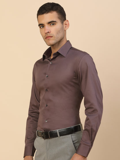Men's Stylish Solid Party Shirt | Regular Fit | Full Sleeve | Pure Cotton | Smart Party Wear