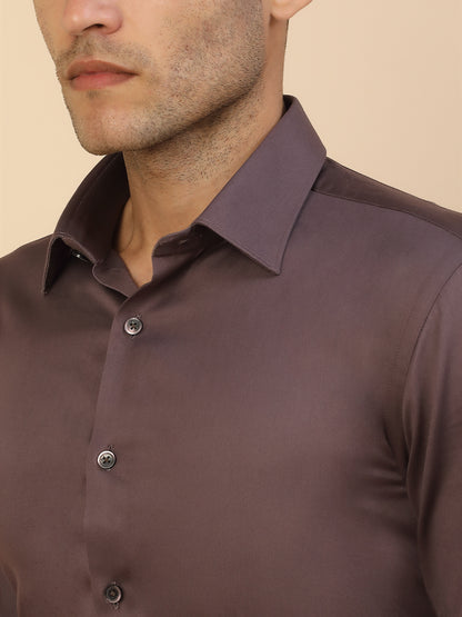 Men's Stylish Solid Party Shirt | Regular Fit | Full Sleeve | Pure Cotton | Smart Party Wear