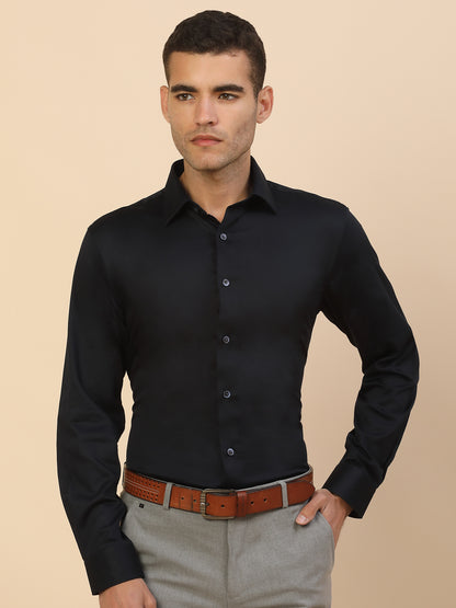 Men's Stylish Solid Party Shirt | Regular Fit | Full Sleeve | Pure Cotton | Smart Party Wear