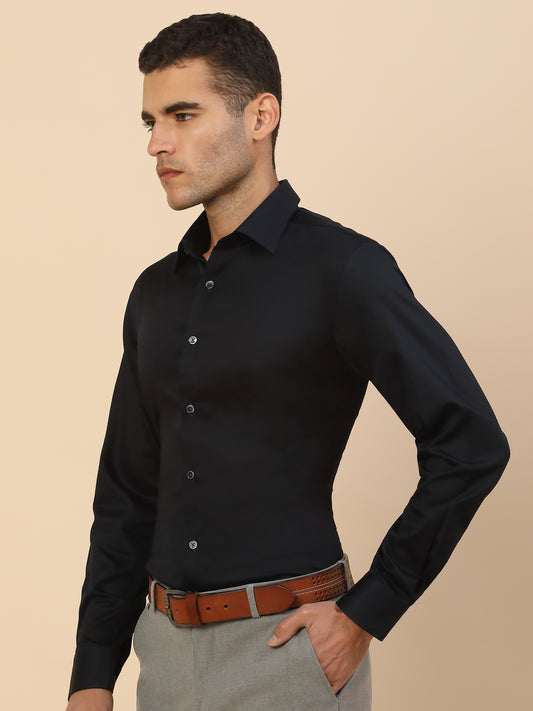 Men's Stylish Solid Party Shirt | Regular Fit | Full Sleeve | Pure Cotton | Smart Party Wear