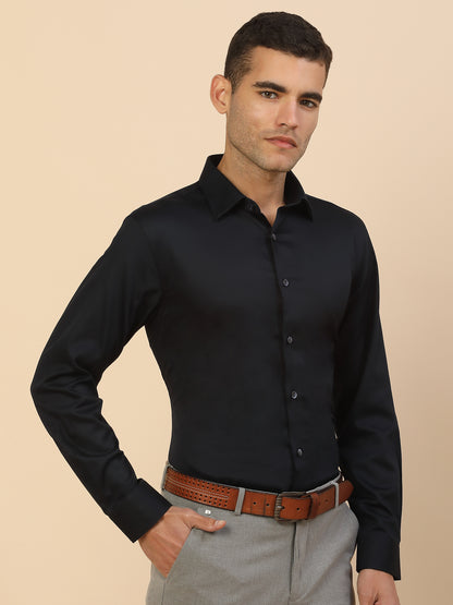 Men's Stylish Solid Party Shirt | Regular Fit | Full Sleeve | Pure Cotton | Smart Party Wear