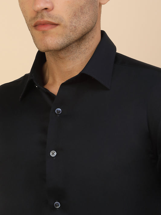 Men's Stylish Solid Party Shirt | Regular Fit | Full Sleeve | Pure Cotton | Smart Party Wear