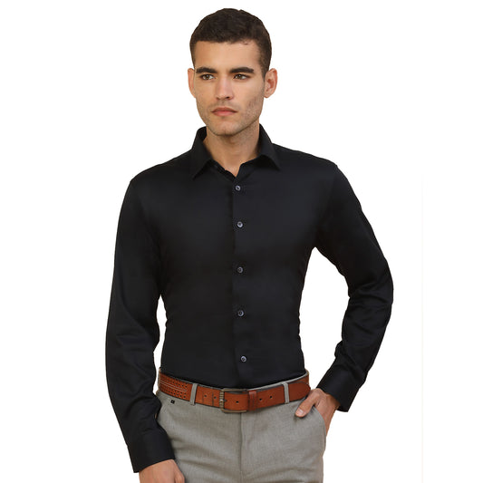Men's Stylish Solid Party Shirt | Regular Fit | Full Sleeve | Pure Cotton | Smart Party Wear