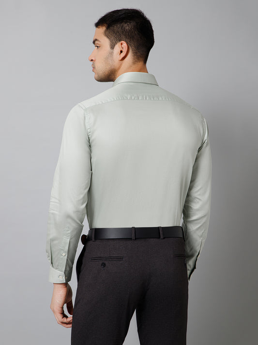 Formal Shirt for Men l Breathable & Soft with Color Fastness Regular Fit Spread Collar Neck Cotton Fabric Solid Pattern