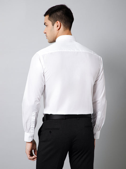 Formal Shirt for Men l Breathable & Soft with Color Fastness Regular Fit Spread Collar Neck Cotton Fabric Solid Pattern