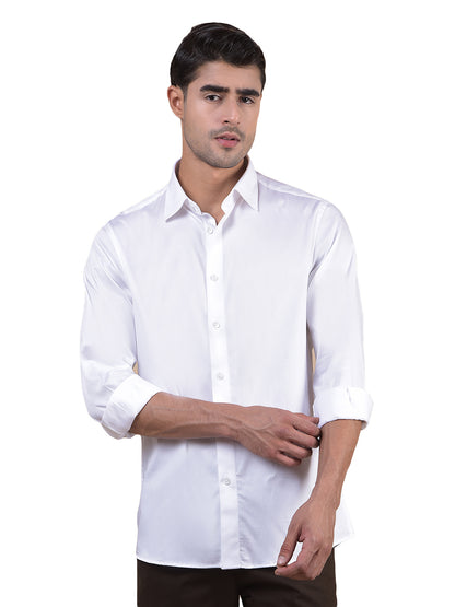 Formal Shirt for Men l Breathable & Soft with Color Fastness Regular Fit Spread Collar Neck Cotton Fabric Solid Pattern