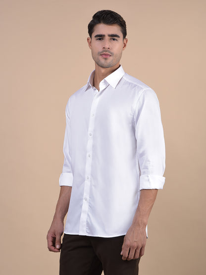 Formal Shirt for Men l Breathable & Soft with Color Fastness Regular Fit Spread Collar Neck Cotton Fabric Solid Pattern