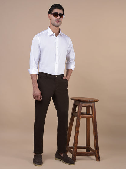 Formal Shirt for Men l Breathable & Soft with Color Fastness Regular Fit Spread Collar Neck Cotton Fabric Solid Pattern