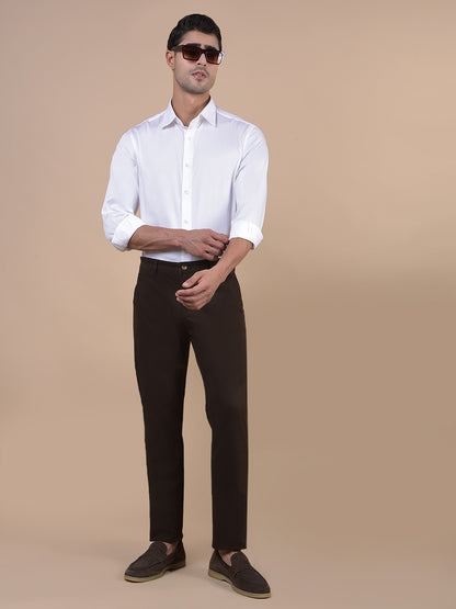 Formal Shirt for Men l Breathable & Soft with Color Fastness Regular Fit Spread Collar Neck Cotton Fabric Solid Pattern