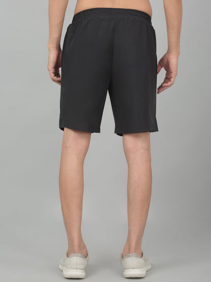 Men's Grey Solid Activewear Shorts