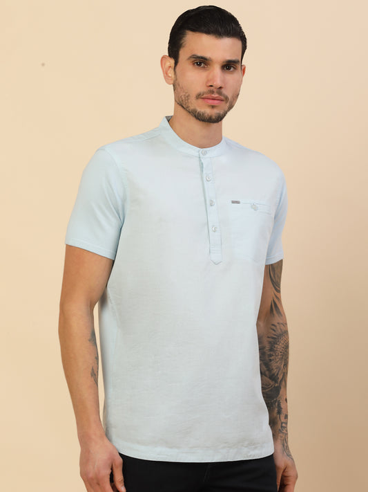 Kurta Shirt for Men l Breathable & Soft with Color Fastness Regular Fit