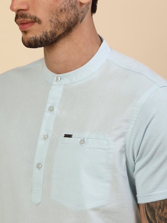 Kurta Shirt for Men l Breathable & Soft with Color Fastness Regular Fit