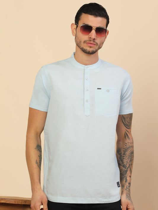 Kurta Shirt for Men l Breathable & Soft with Color Fastness Regular Fit
