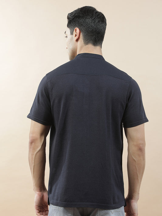 Shirt Kurta for Men | Breathable & Soft with Color Fastness Regular Fit Mandarin Collar Pure Cotton Fabric Solid Pattern