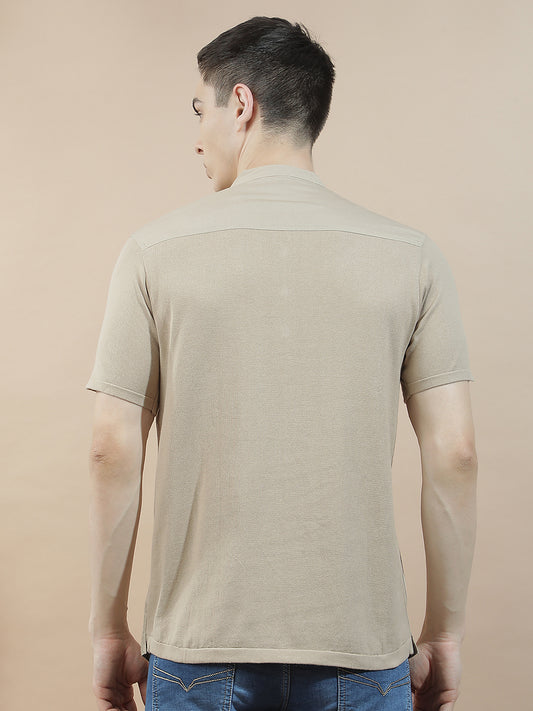Shirt Kurta for Men | Breathable & Soft with Color Fastness Regular Fit Mandarin Collar Pure Cotton Fabric Solid Pattern
