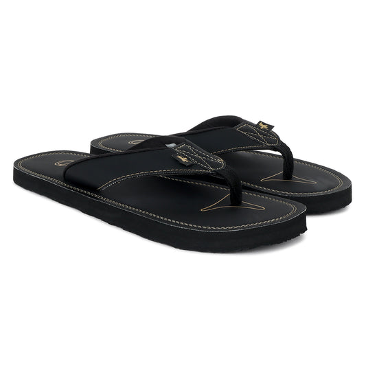 Casual Flip Flop for Men | Lightweight & Comfortable with Cushioned Insole PU Upper Rubber Sole Slip on Closure