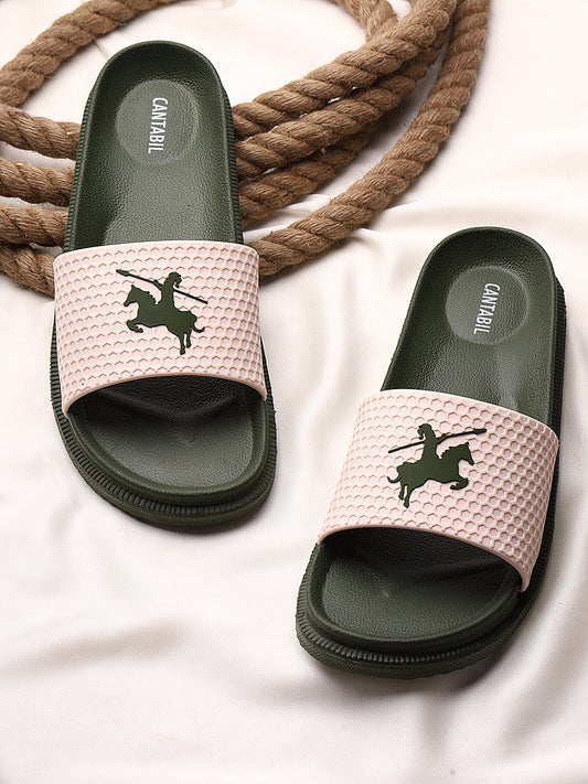 Casual Sliders for Men | Lightweight & Comfortable with Cushioned Insole PVC Upper EVA Sole Slip on Closure.