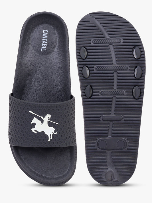 Casual Sliders for Men | Lightweight & Comfortable with Cushioned Insole PVC Upper EVA Sole Slip on Closure.