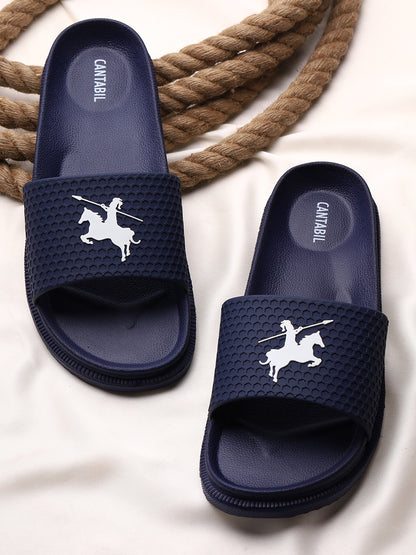 Casual Sliders for Men | Lightweight & Comfortable with Cushioned Insole PVC Upper EVA Sole Slip on Closure.