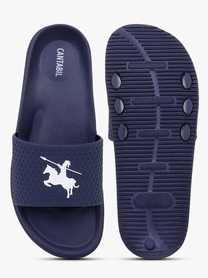 Casual Sliders for Men | Lightweight & Comfortable with Cushioned Insole PVC Upper EVA Sole Slip on Closure.