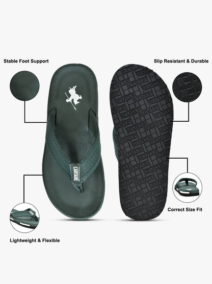 Casual Flip Flop for Men | Lightweight & Comfortable with Cushioned Insole Niwad Upper Rubber Sole Slip on Closure
