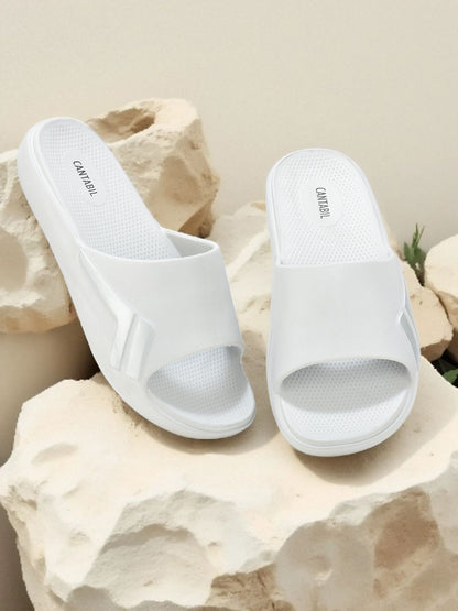 Casual Sliders for Men | Lightweight & Comfortable with Cushioned Insole EVA Upper EVA Sole Slip on Closure