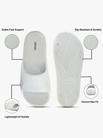 Casual Sliders for Men | Lightweight & Comfortable with Cushioned Insole EVA Upper EVA Sole Slip on Closure