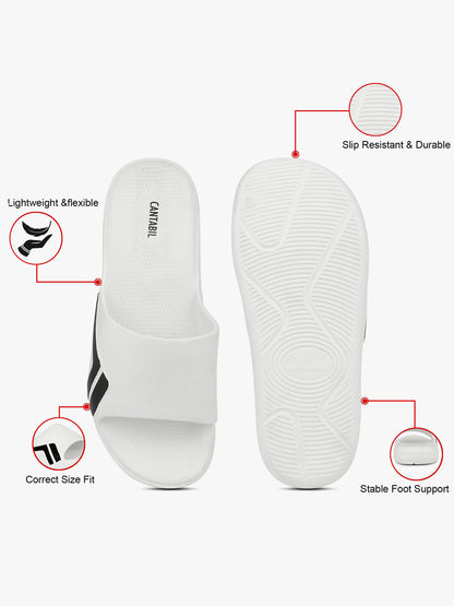 Casual Sliders for Men | Lightweight & Comfortable with Cushioned Insole EVA Upper EVA Sole Slip on Closure