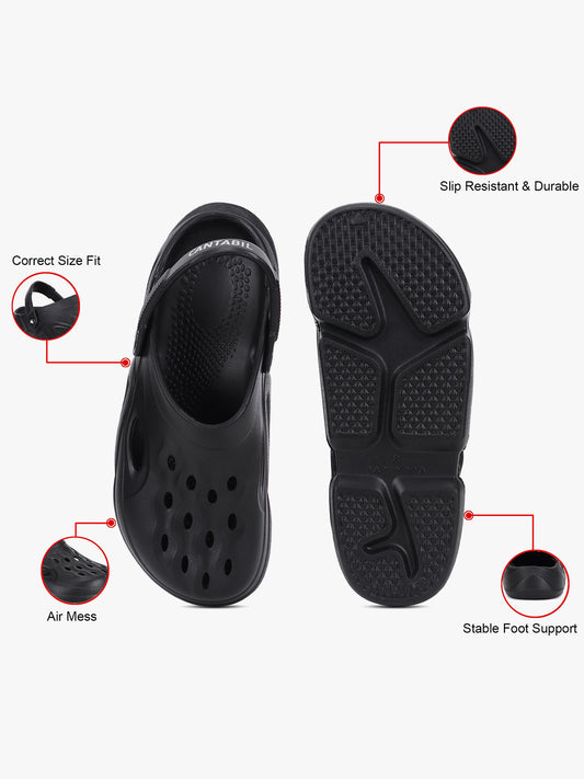 Casual Clogs for Men | Lightweight & Comfortable with Cushioned Insole EVA Upper EVA Sole Slip on Closure