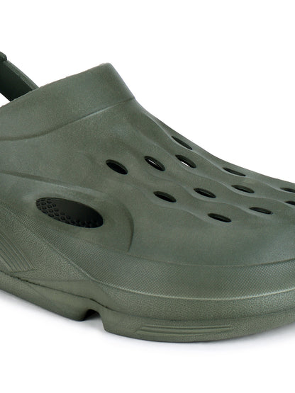 Casual Clogs for Men | Lightweight & Comfortable with Cushioned Insole EVA Upper EVA Sole Slip on Closure