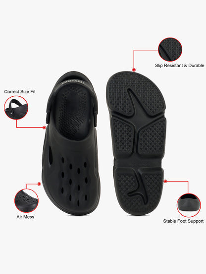 Casual Clogs for Men | Lightweight & Comfortable with Cushioned Insole EVA Upper EVA Sole Slip on Closure