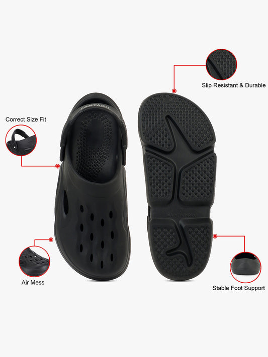 Casual Clogs for Men | Lightweight & Comfortable with Cushioned Insole EVA Upper EVA Sole Slip on Closure