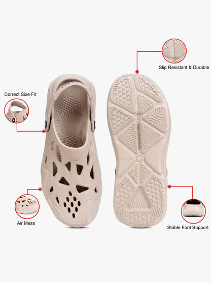 Casual Clogs for Men | Lightweight & Comfortable with Cushioned Insole EVA Upper EVA Sole Slip on Closure