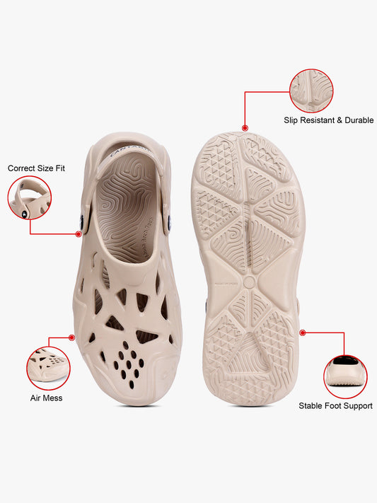 Casual Clogs for Men | Lightweight & Comfortable with Cushioned Insole EVA Upper EVA Sole Slip on Closure