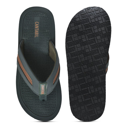 Casual Flip Flop for Men | Lightweight & Comfortable with Cushioned Insole EVA Upper Rubber Sole Slip on Closure