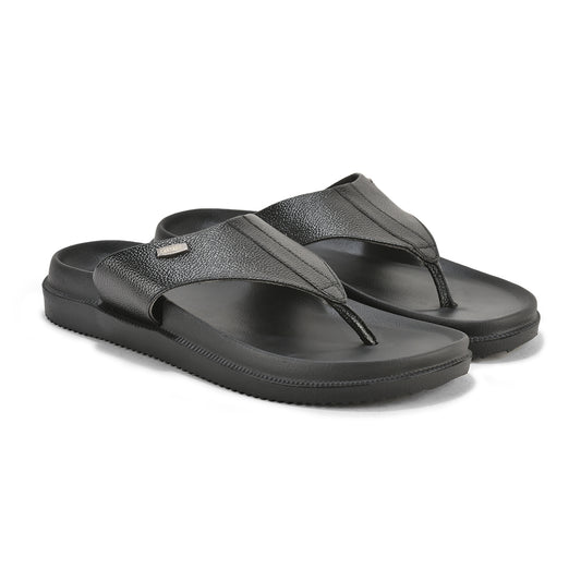 Casual Flip Flop for Men | Lightweight & Comfortable with Cushioned Insole PU Upper EVA Sole Slip on Closure.
