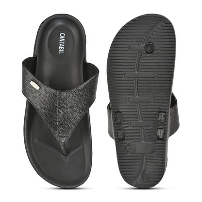 Casual Flip Flop for Men | Lightweight & Comfortable with Cushioned Insole PU Upper EVA Sole Slip on Closure.
