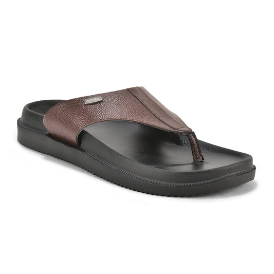 Casual Flip Flop for Men | Lightweight & Comfortable with Cushioned Insole PU Upper EVA Sole Slip on Closure.