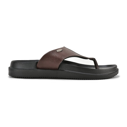 Casual Flip Flop for Men | Lightweight & Comfortable with Cushioned Insole PU Upper EVA Sole Slip on Closure.