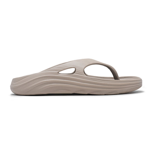 Men's Beige & Brown Solid  Casual Flip Flop