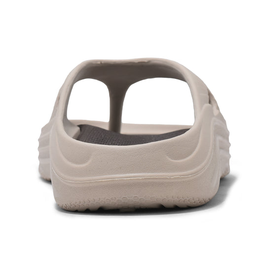 Men's Beige & Brown Solid  Casual Flip Flop