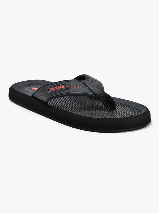 Casual Flip Flop for Men l Lightweight & Comfortable with Cushioned Insole EVA Upper Rubber Sole Slip on Closure