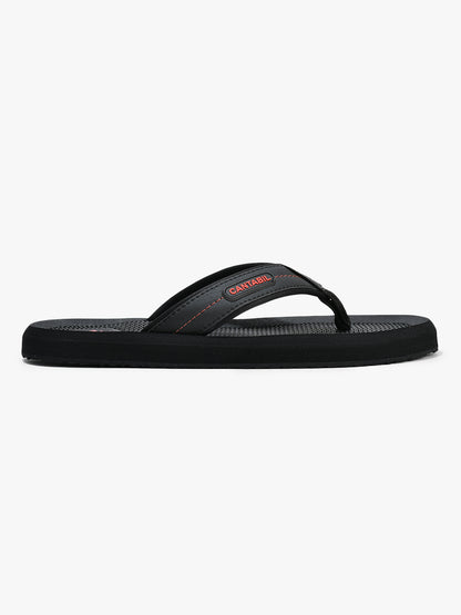 Casual Flip Flop for Men l Lightweight & Comfortable with Cushioned Insole EVA Upper Rubber Sole Slip on Closure