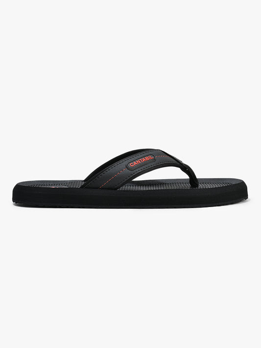 Casual Flip Flop for Men l Lightweight & Comfortable with Cushioned Insole EVA Upper Rubber Sole Slip on Closure