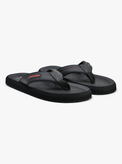 Casual Flip Flop for Men l Lightweight & Comfortable with Cushioned Insole EVA Upper Rubber Sole Slip on Closure