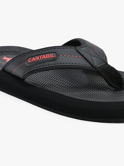 Casual Flip Flop for Men l Lightweight & Comfortable with Cushioned Insole EVA Upper Rubber Sole Slip on Closure